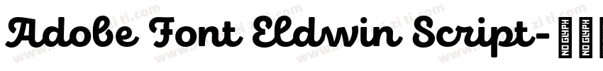 Adobe Font Eldwin Script字体转换